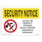 Signmission OSHA Security Sign, 7" Height, 10" Width, Rigid Plastic, Illegal Property Firearm Weapon, Landscape OS-SN-P-710-L-11551 - alternate 1